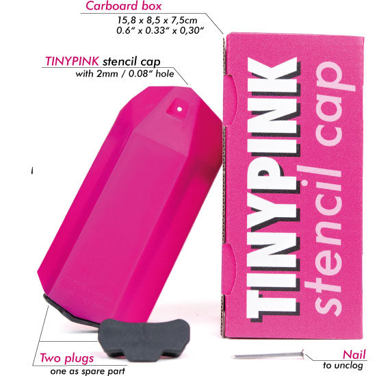 TINYPINK TINYPINK stencil cap for graffiti aerosol artists! The game